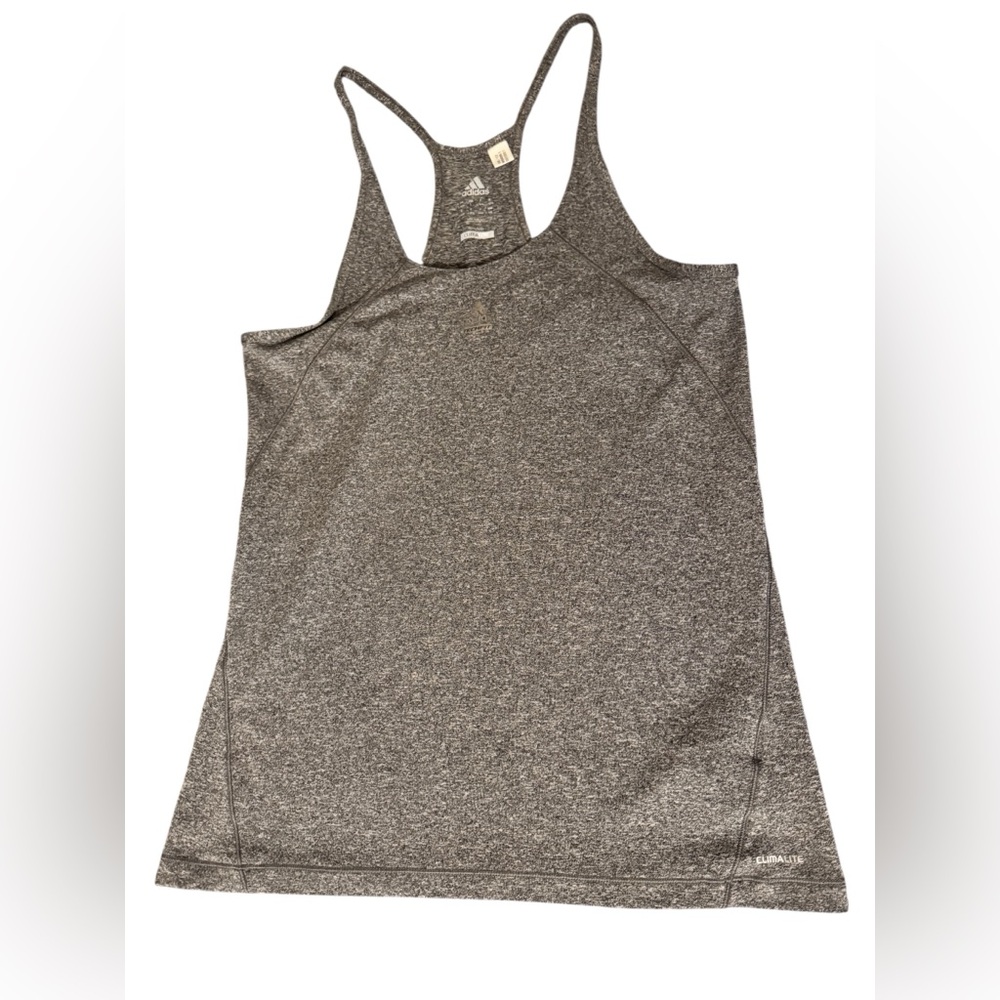 Adidas Women's Charcoal Racerback Tank Top